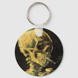 Chaveiro Crânio com cigarro queimado por Vincent van Gogh