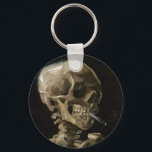 Chaveiro Crânio com cigarro queimado Vincent van Gogh Art<br><div class="desc">Vincent van Gogh (neerlandês, 1853-1890) Skull of a Skeleton with Burning Cigarette, 1885-86, Oil on canvas Unframed: 32 cm × 24, 5 cm (13 pol. × 9, 6 pol.) Trabalhos preparatórios de Vincent van Gogh. Essa pequena pintura faz parte da coleção permanente do Museu Van Gogh, em Amsterdã. Foi pintado...</div>