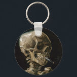 Chaveiro Crânio com cigarro queimado Vincent van Gogh Art<br><div class="desc">Vincent van Gogh (neerlandês, 1853-1890) Skull of a Skeleton with Burning Cigarette, 1885-86, Oil on canvas Unframed: 32 cm × 24, 5 cm (13 pol. × 9, 6 pol.) Trabalhos preparatórios de Vincent van Gogh. Essa pequena pintura faz parte da coleção permanente do Museu Van Gogh, em Amsterdã. Foi pintado...</div>