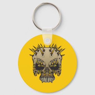 Chaveiro Crânio com perfurações