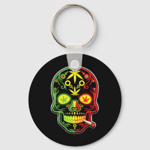 Chaveiro Crânio de Erva Stoner Mexicano Cinco De Mayo