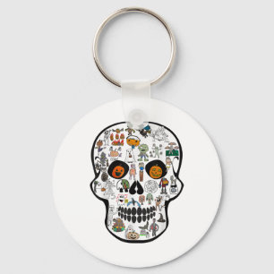 Chaveiro Crânio de Halloween 67 2025