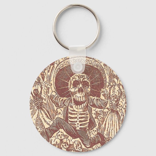 Chaveiro Crânio de Oaxaca, La Calavera Oaxaqueña (Frente)
