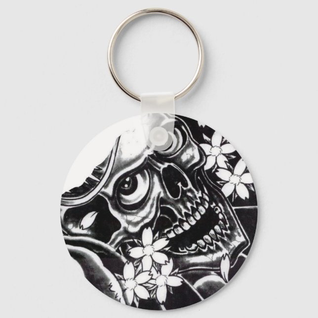 Chaveiro Crânio de tatuagem (Frente)