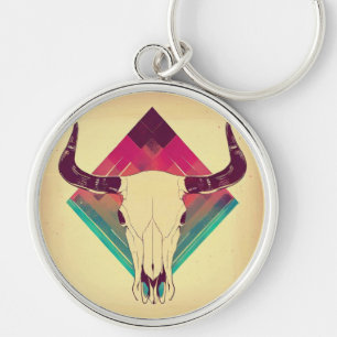 Chaveiro Crânio de Vaca Vintage