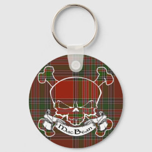 Chaveiro Crânio do Tartan de MacBean