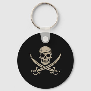 Chaveiro Crânio Pirata E Crossbones Skeleton Halloween Para