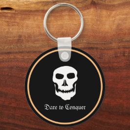 Chaveiro Crânio, Piratas, Preto, Gótico / Conquistar