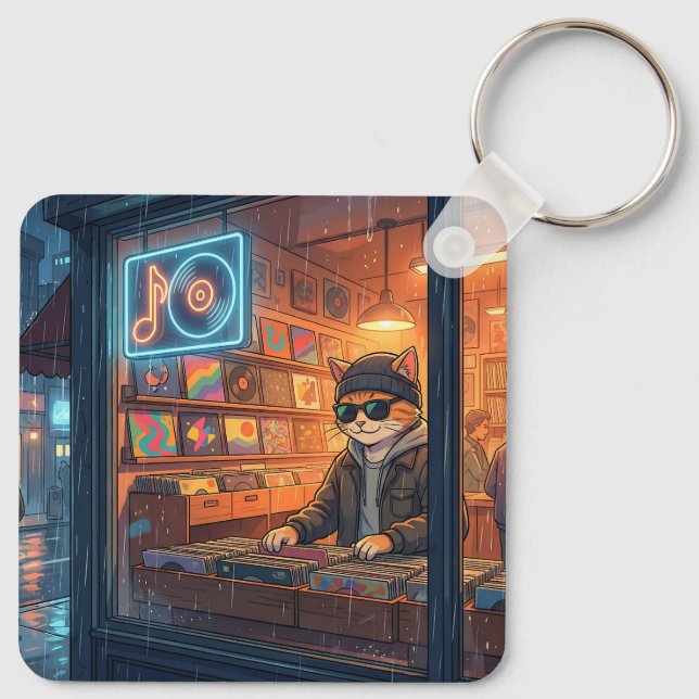 Chaveiro Crate Digging at the Vinyl Store (Verso)