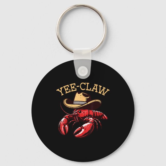 Chaveiro Crawfish Cowboy Yee Claw Crayfish Lobster Men Boys (Frente)