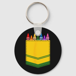 Chaveiro Crayon Box Pocket Teacher Gift Costume