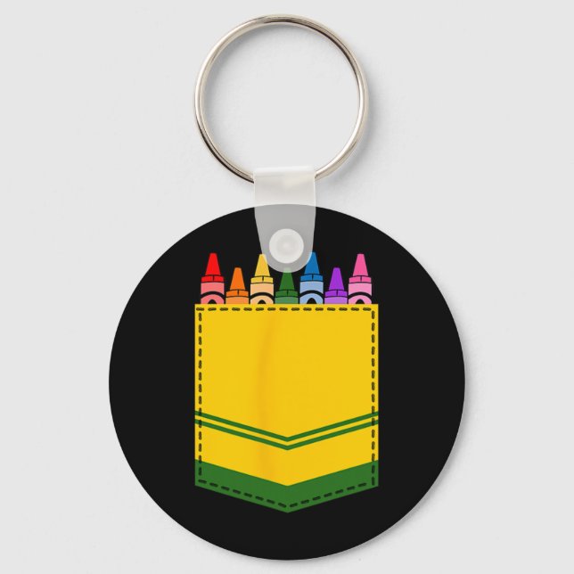 Chaveiro Crayon Box Pocket Teacher Gift Costume (Frente)