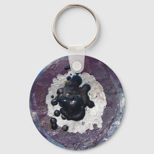 Chaveiro Crayon Puddle Abstrato (Frente)