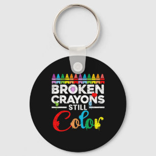 Chaveiro Crayons Ainda Colorido Suporte à Consciência da Sa