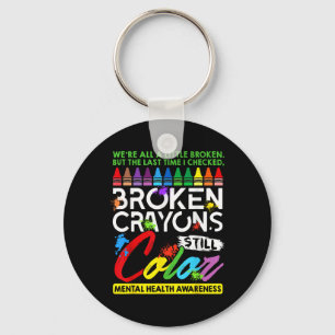 Chaveiro Crayons Partidos Ainda Coloridos Saúde Mental S Aw