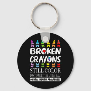 Chaveiro Crayons Partidos Ainda Coloridos Saúde Mental S Aw