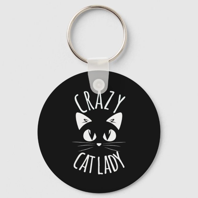 Chaveiro Crazy Cat Lady Funny Fur Mom Mother's Day Christma (Frente)