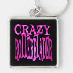 Chaveiro Crazy Rollerblader em rosa
