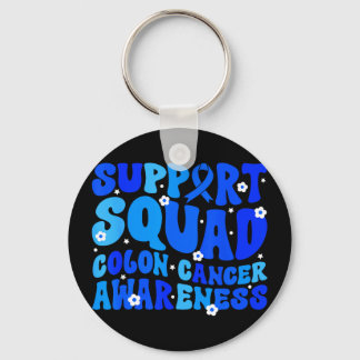 Chaveiro Crc colon cancer awareness support squad blue