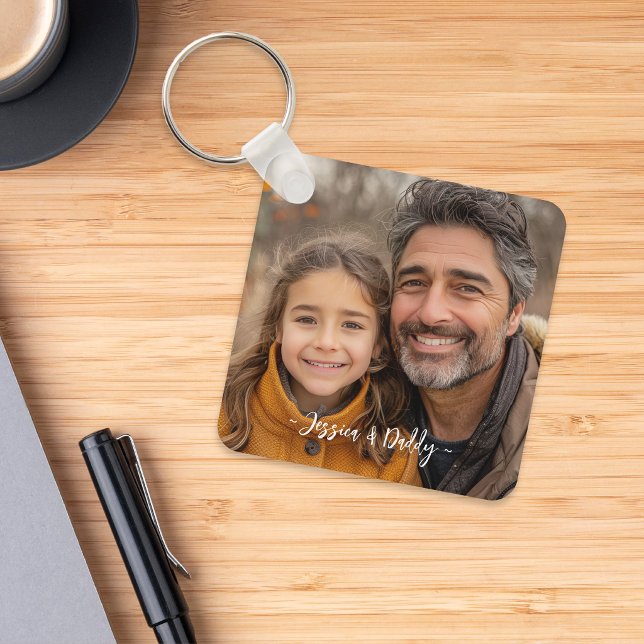 Chaveiro Create your own Father Daughter Photo (Criador carregado)