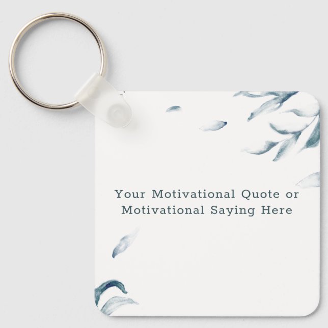 Chaveiro Create Your Own Quote Keychain  (Frente)