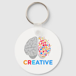 Chaveiro Creative Brain Left Right Hemisphere