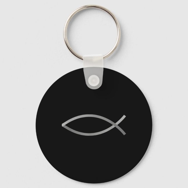 Chaveiro Credo Com Estilo Peixe Jesus Símbolo Cristão (Frente)