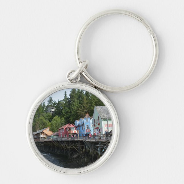Chaveiro Creek Street em Ketchikan (Frente)