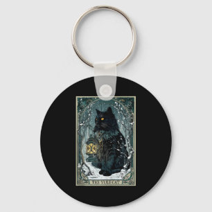 Chaveiro Creepmas Vintage O Gato Yule Cartão Tarot Natal So