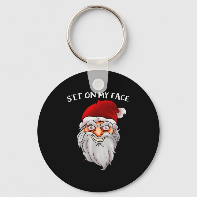 Chaveiro Creepy Santa Christmas -xmas Sit On My Face  (Frente)