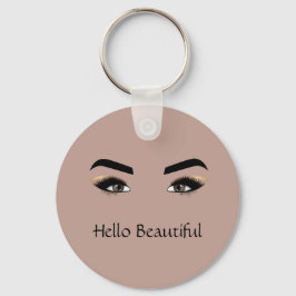 Chaveiro Creme de Cacau Castanho Olhos Olhos Olhos Olhos Ol