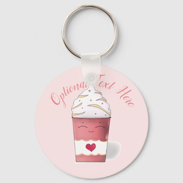 Chaveiro Creme Latte & Whipped (Rosa) (Frente)