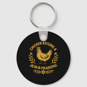 Chaveiro Criação de Galinhas & Jesus Cristo, Fé Engraça