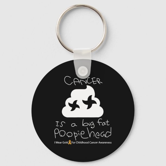 Chaveiro Criança Cancer Consciência Mês Guerreiro Tee (Frente)