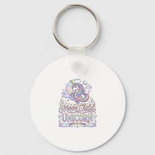 Chaveiro Criança da Lua Unicórnio Unicórnio Design Original