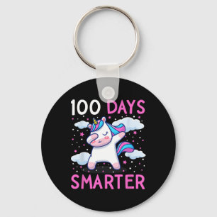 Chaveiro Crianças 100 Dias Mais Inteligentes Meninas Unicór
