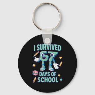 Chaveiro Crianças 6-7 Meme Sobrevivi 67 Dias De Escola