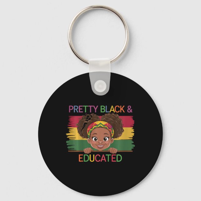 Chaveiro Crianças Bonitas Pretas E Educadas Eu Sou A Forte  (Frente)