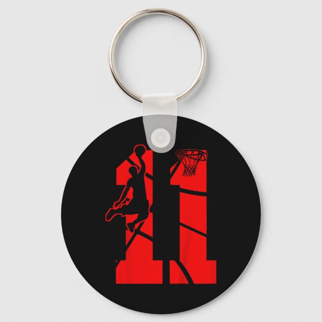 Chaveiro Crianças de 11 anos 11 Bysketbyll Partythe (Frente)