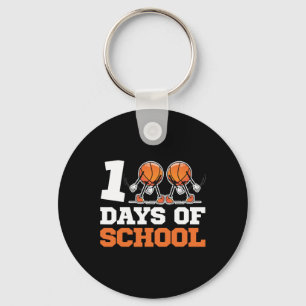 Chaveiro Crianças De Basquete Do Dia Da Escola 100 Dias De