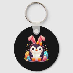 Chaveiro Crianças de Páscoa de coelhinho de pinguim Meninas