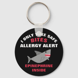 Chaveiro Crianças de Tubarão Alérgico com Comida Múltipla P