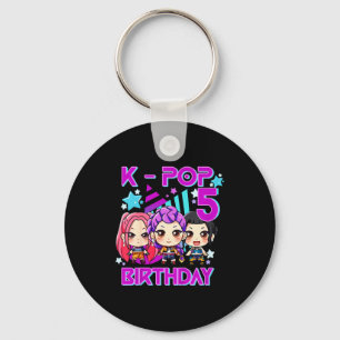 Chaveiro Crianças É Meu 5º Aniversário Fofo Chibi Kpop Dive