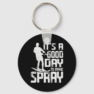 Chaveiro Crianças É Um Bom Dia Para Fazer Spray Funny Esqui