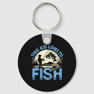Chaveiro Crianças Engraçadas Essa Criança Ama Pescar Pesca