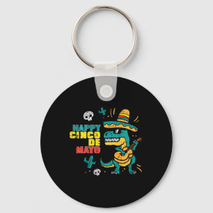 Chaveiro Crianças Felizes Cinco De Maio Dino Trex Cinco De