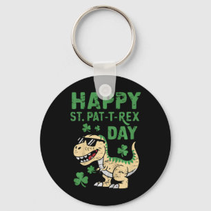 Chaveiro Crianças Felizes St Pat T Rex Dia Dino St Patricks