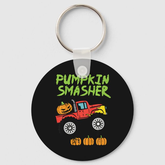 Chaveiro Crianças Halloween Pumpkin Smasher Monster Truck C (Frente)