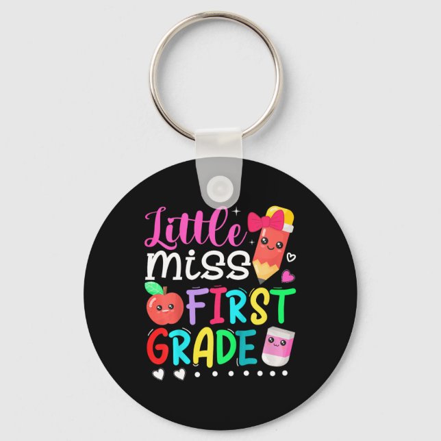 Chaveiro Crianças Meninas Meninas Do Primeiro Ano De Volta  (Frente)