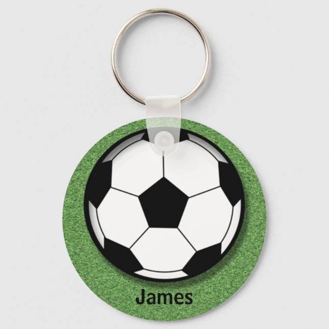 Chaveiro Crianças Personalizadas Chave de Bola de Futebol (Frente)